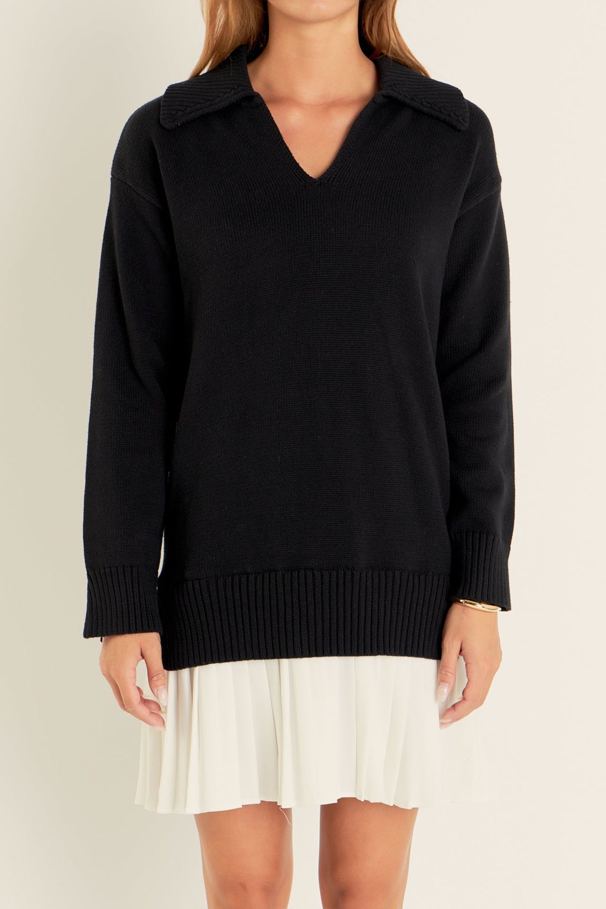 Layered Sweater Dress