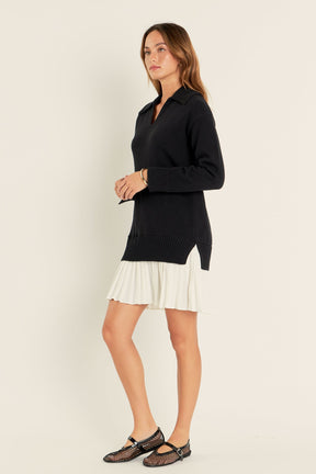 Layered Sweater Dress