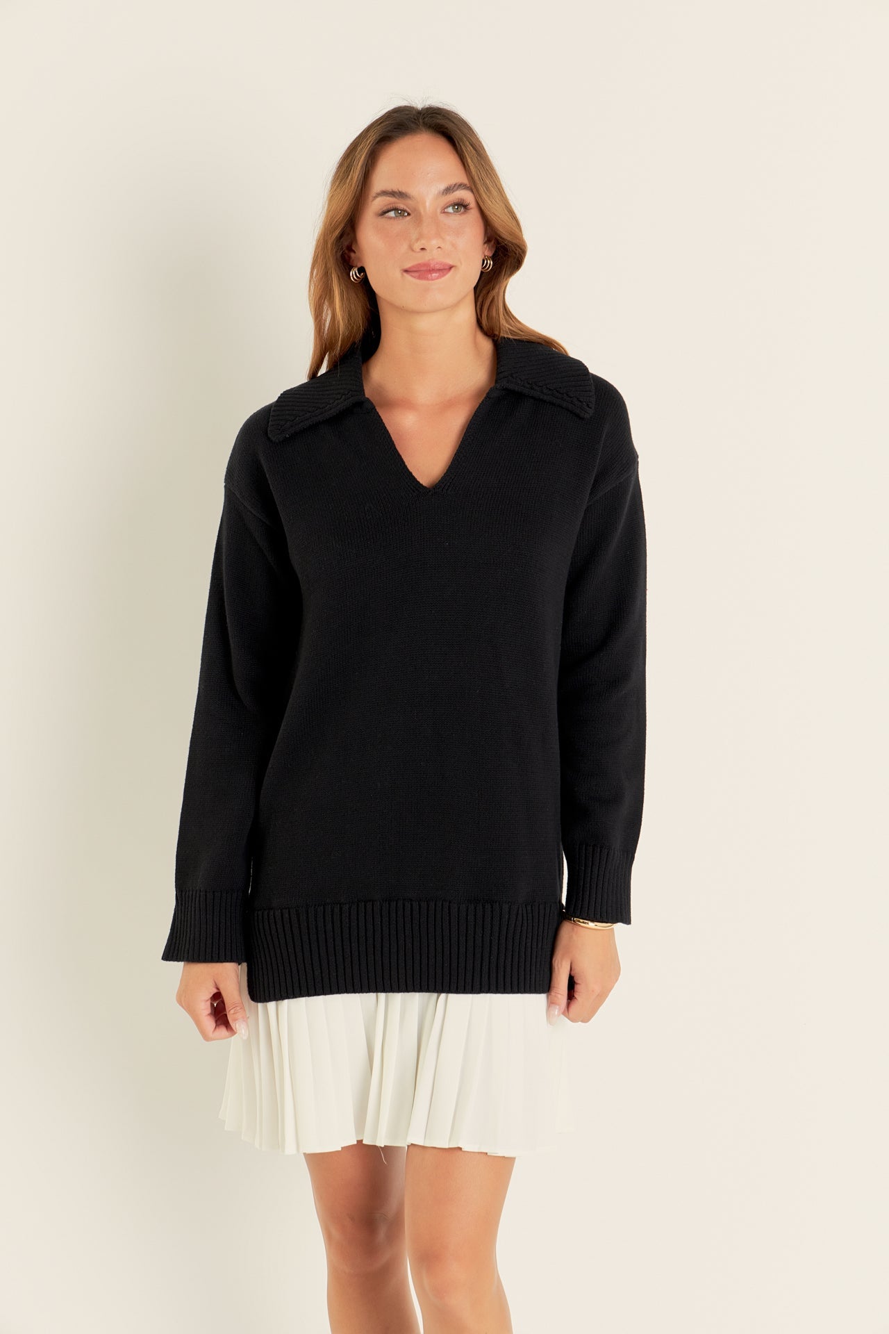 Layered Sweater Dress