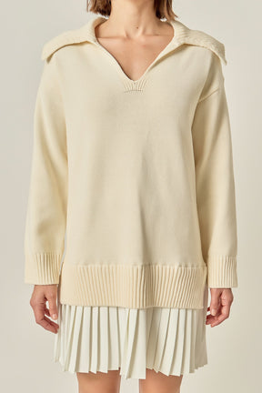 Layered Sweater Dress