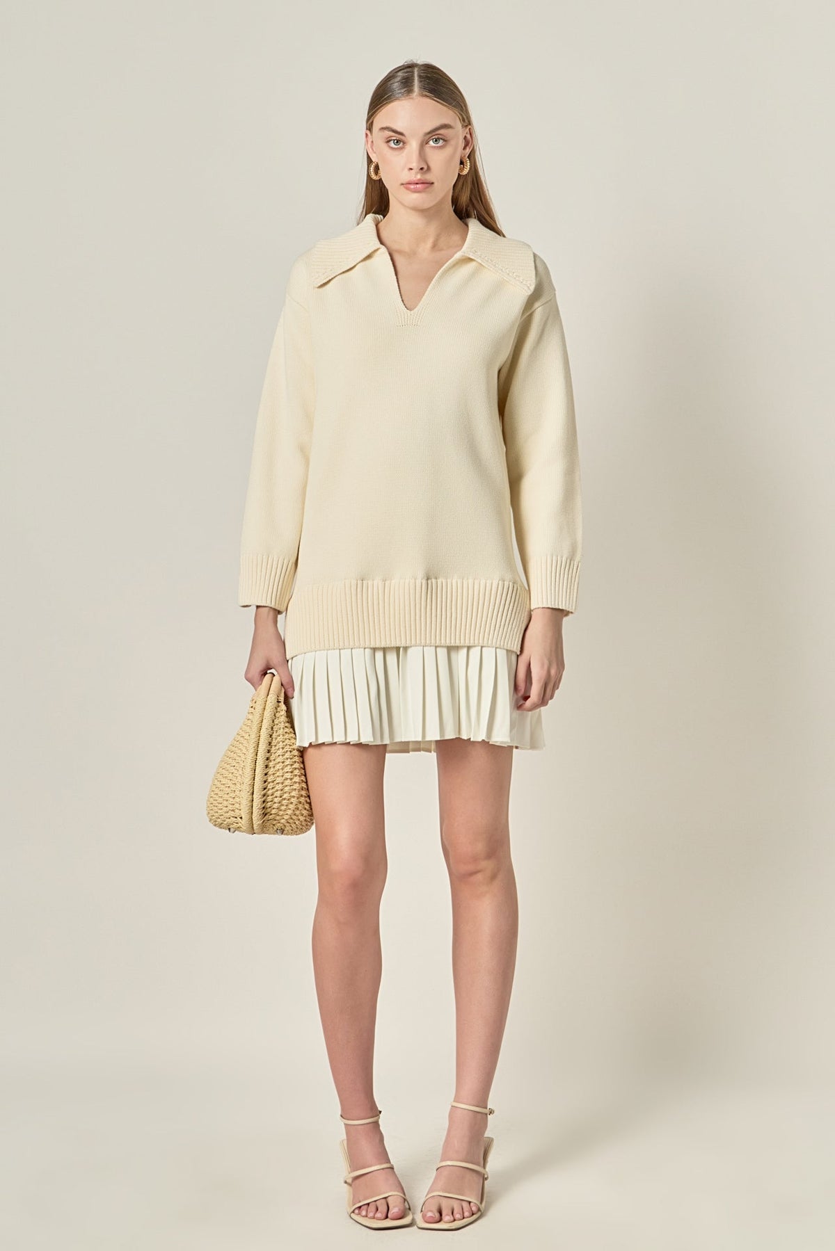 ENGLISH FACTORY - Layered Sweater Dress - DRESSES available at Objectrare
