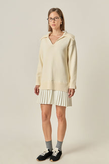 ENGLISH FACTORY - Layered Sweater Dress - DRESSES available at Objectrare