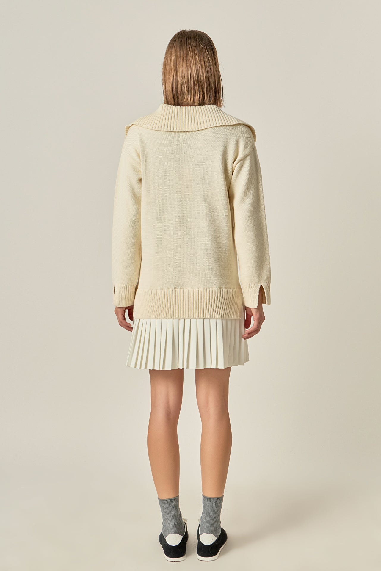 english factory layered sweater dress English Factory