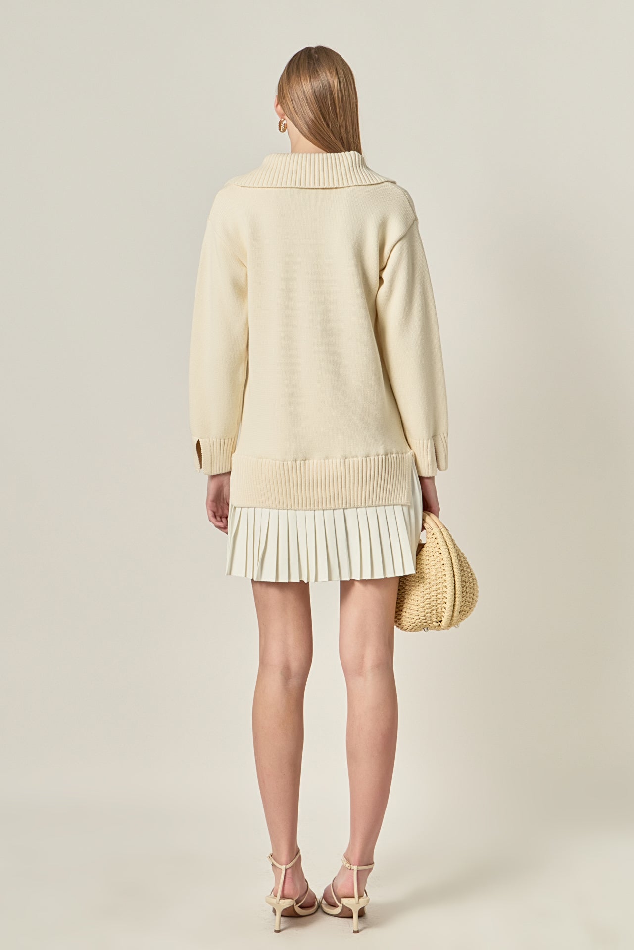ENGLISH FACTORY - Layered Sweater Dress - DRESSES available at Objectrare