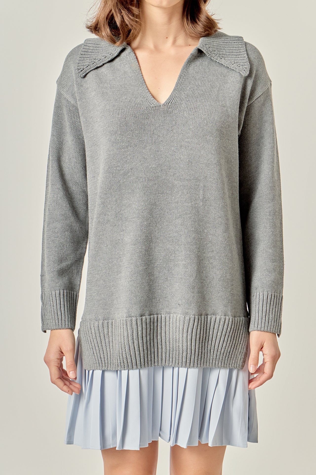 ENGLISH FACTORY - Layered Sweater Dress - DRESSES available at Objectrare
