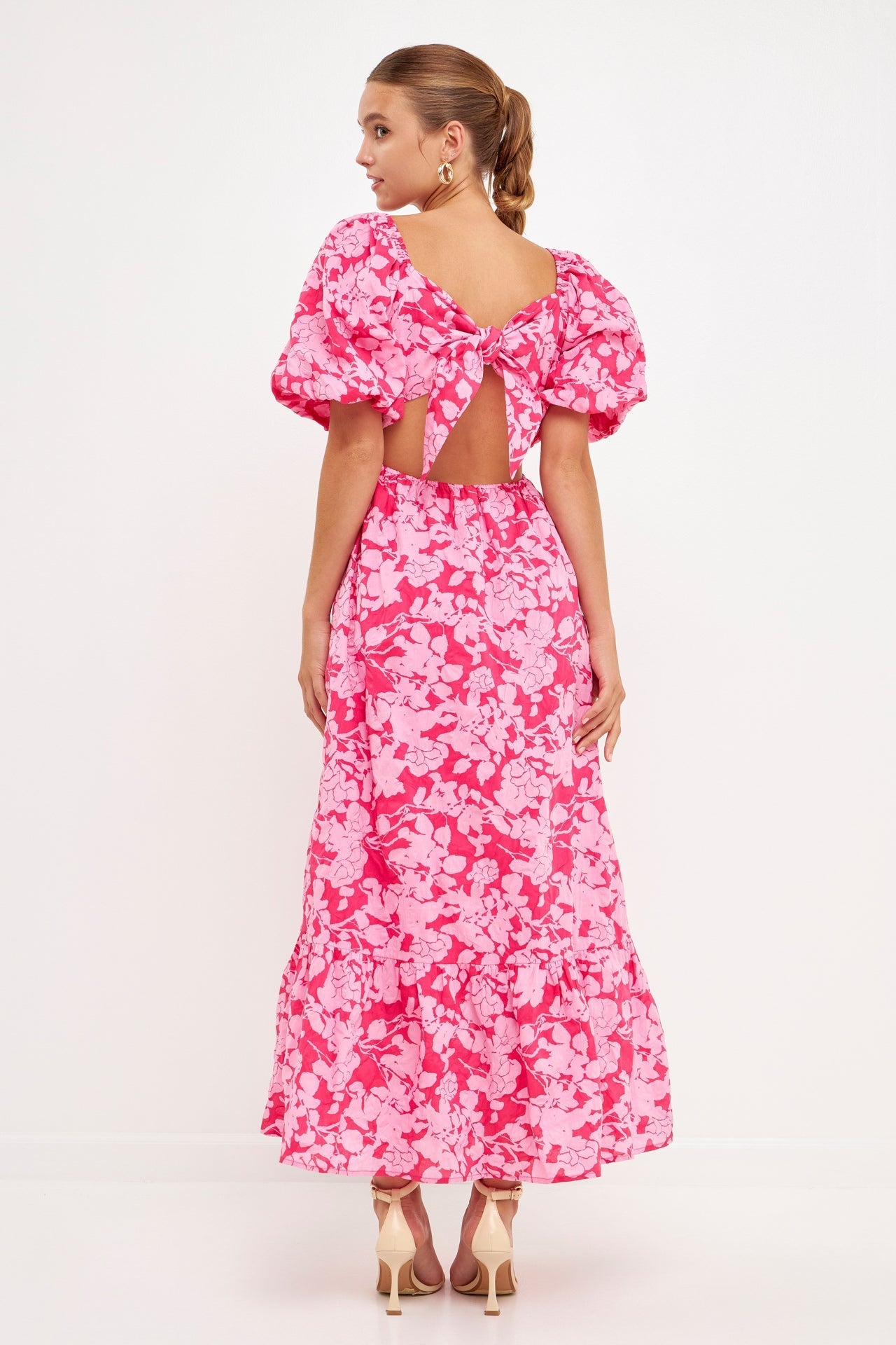 FREE THE ROSES - Free The Rose - Floral Cut-Out Maxi Dress - DRESSES available at Objectrare