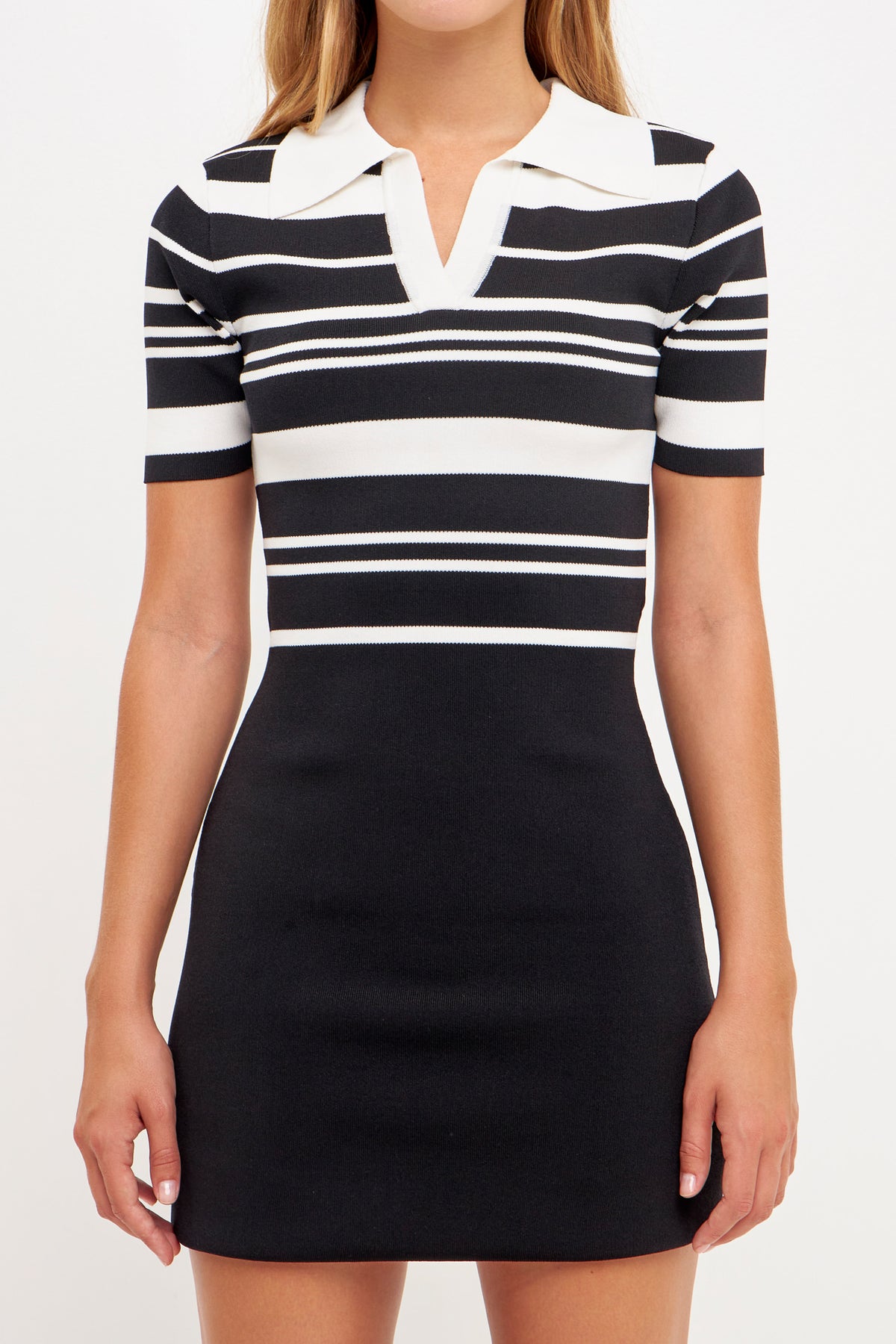 ENGLISH FACTORY - Short-Sleeve Polo Mini Dress - DRESSES available at Objectrare