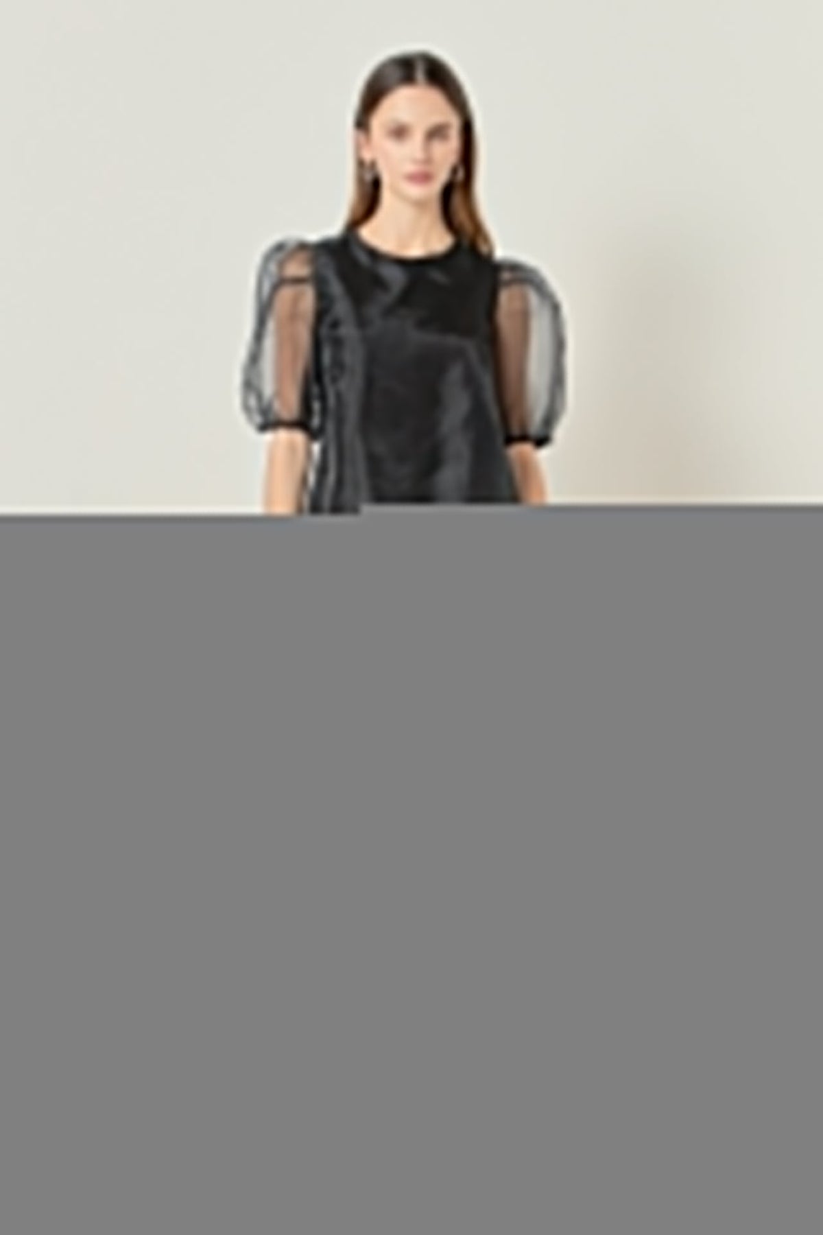 ENGLISH FACTORY - Organza Puff Sleeve Top - TOPS available at Objectrare