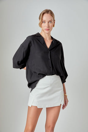 ENDLESS ROSE - Button-Up Collared Shirt - SHIRTS & BLOUSES available at Objectrare