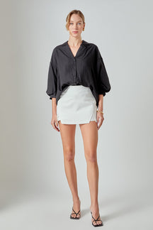 ENDLESS ROSE - Button-Up Collared Shirt - TOPS available at Objectrare