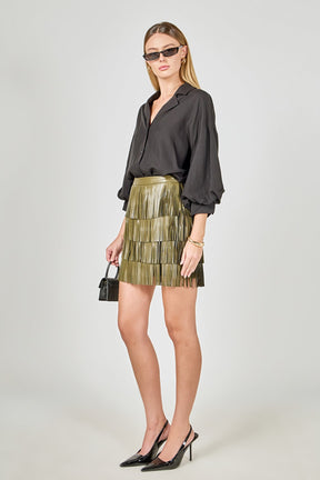 ENDLESS ROSE - Button-Up Collared Shirt - SHIRTS & BLOUSES available at Objectrare