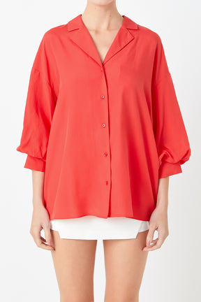 ENDLESS ROSE - Button-Up Collared Shirt - SHIRTS & BLOUSES available at Objectrare