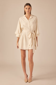ENDLESS ROSE - Belted Mini Shirt Dress - DRESSES available at Objectrare