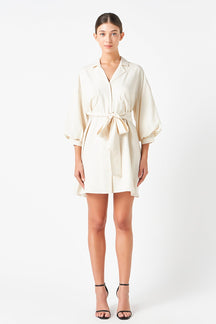 ENDLESS ROSE - Endless Rose - Belted Mini Shirt Dress - DRESSES available at Objectrare