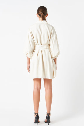 ENDLESS ROSE - Endless Rose - Belted Mini Shirt Dress - DRESSES available at Objectrare