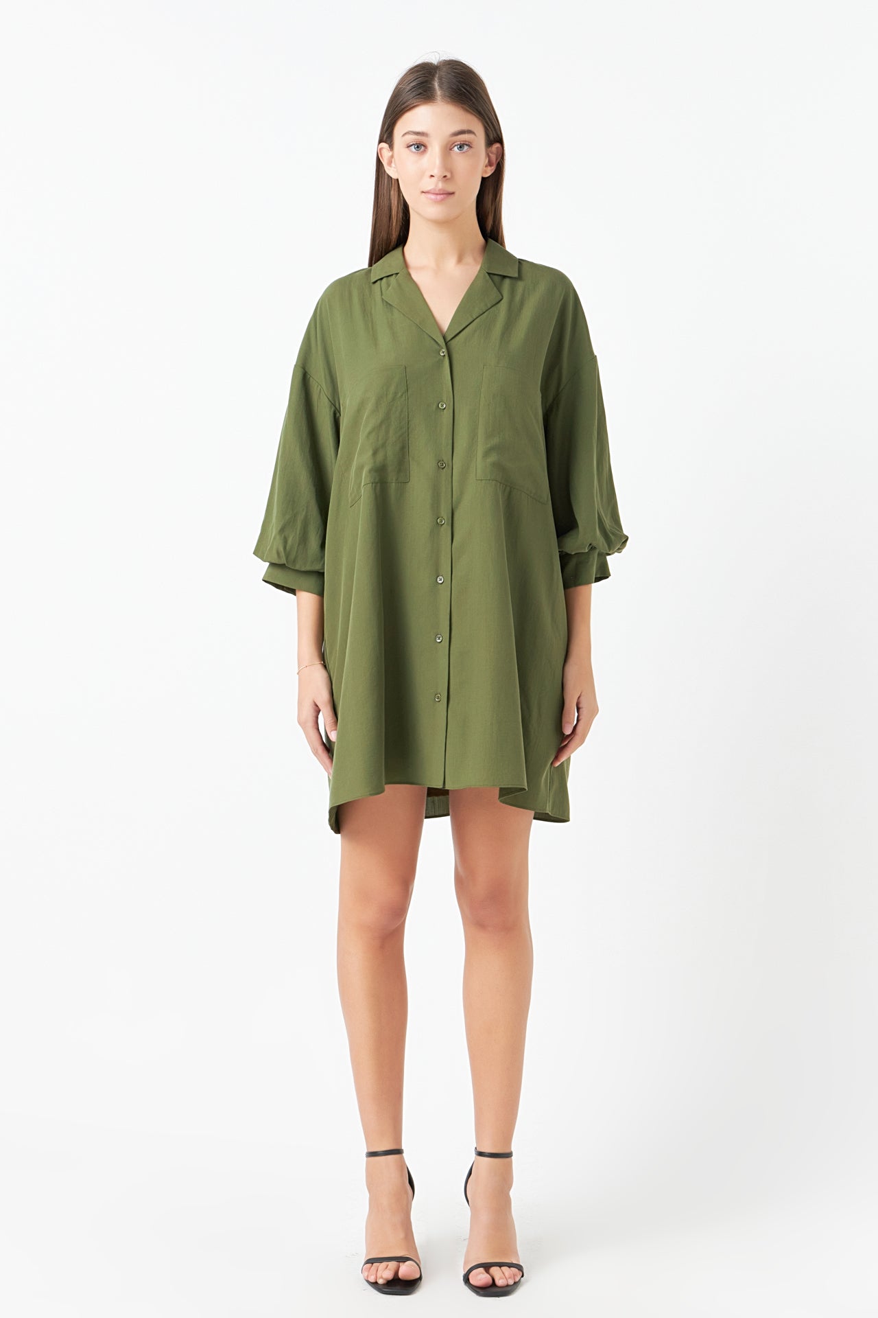 ENDLESS ROSE - Belted Mini Shirt Dress - DRESSES available at Objectrare