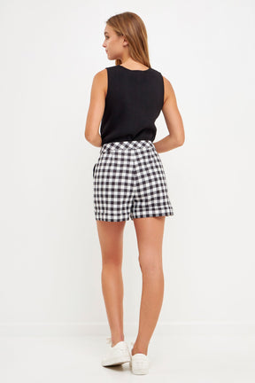 ENGLISH FACTORY - English Factory - Gingham Shorts - SHORTS available at Objectrare