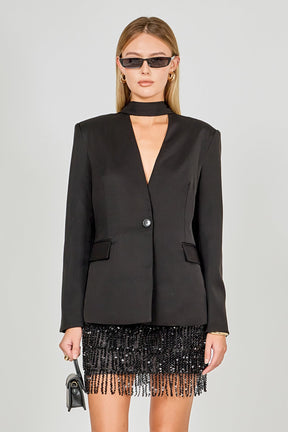 ENDLESS ROSE - Fitted Sash Blazer - BLAZERS available at Objectrare