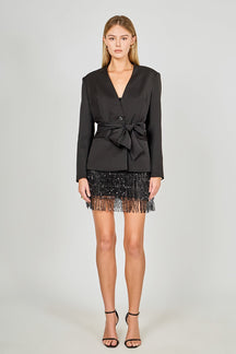 ENDLESS ROSE - Fitted Sash Blazer - BLAZERS available at Objectrare