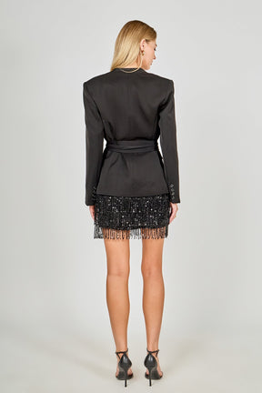 ENDLESS ROSE - Fitted Sash Blazer - BLAZERS available at Objectrare