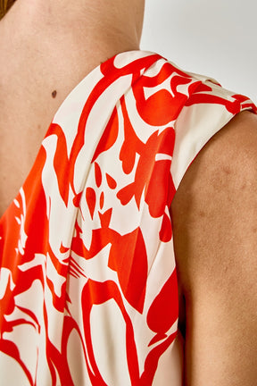 ENDLESS ROSE - Shoulder Pintucked Asymmetrical Mini Dress - DRESSES available at Objectrare