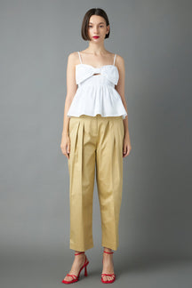 ENGLISH FACTORY - Bow Peplum Top - TOPS available at Objectrare
