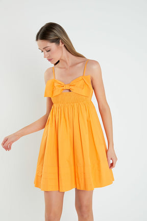 ENGLISH FACTORY - Bow Mini Dress - DRESSES available at Objectrare