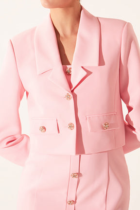 ENDLESS ROSE - Endless Rose - Cropped Blazer - BLAZERS available at Objectrare