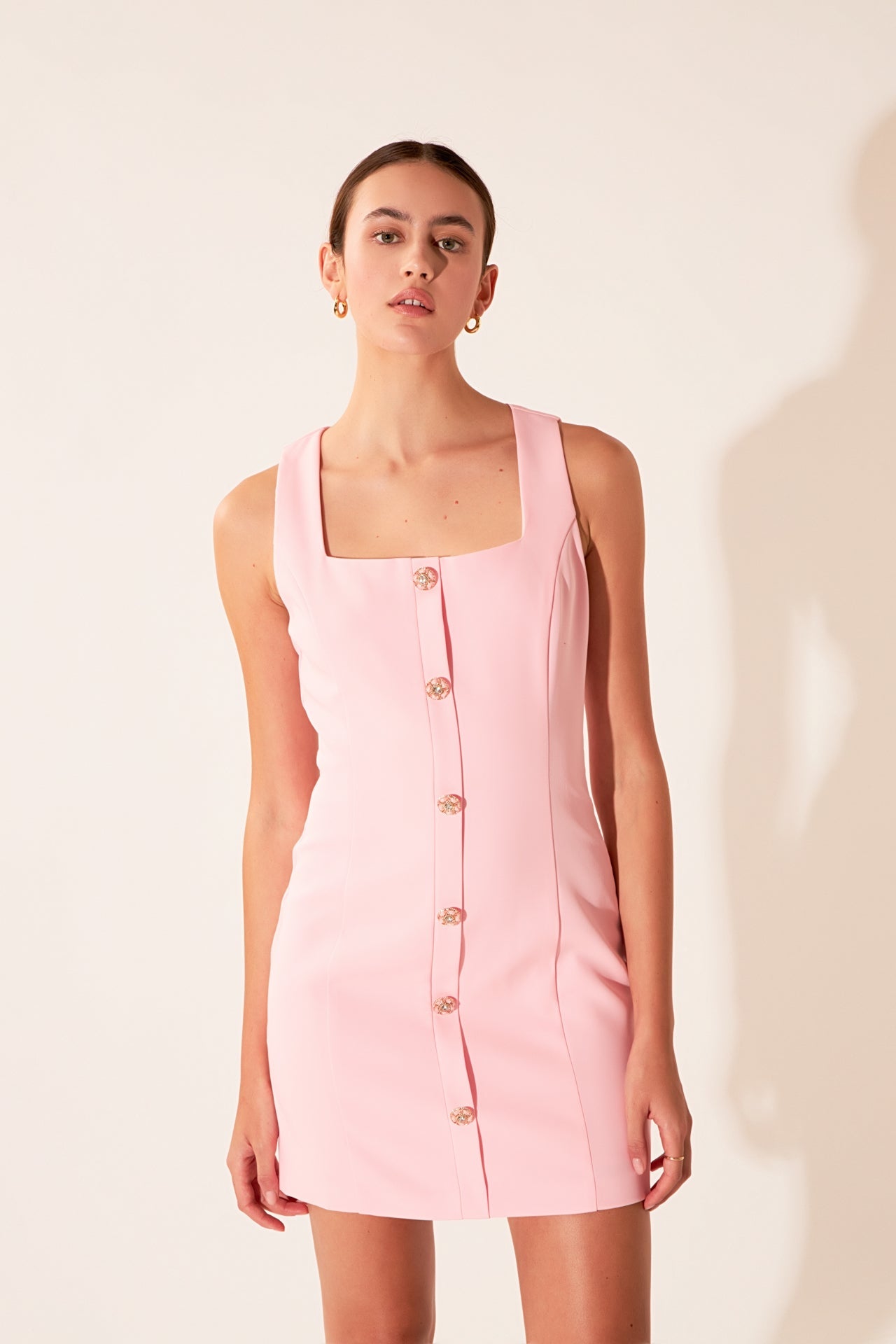 ENDLESS ROSE - Endless Rose - Sleeveless Suit Mini Dress - DRESSES available at Objectrare