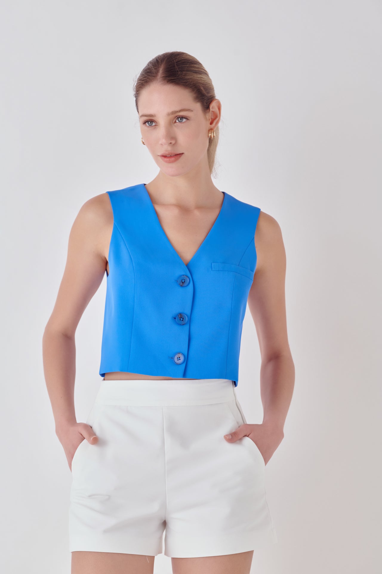 ENDLESS ROSE - Suit Vest Top - TOPS available at Objectrare