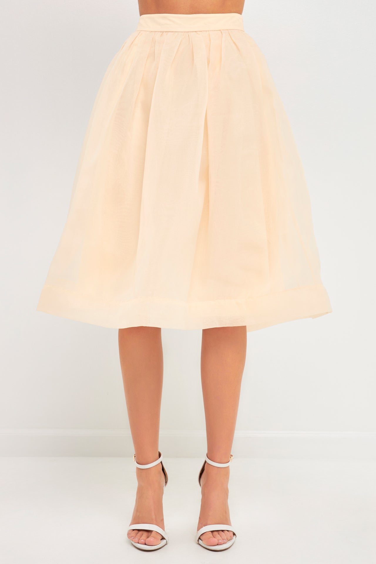 ENDLESS ROSE - Organza A Line Midi Skirt - SKIRTS available at Objectrare