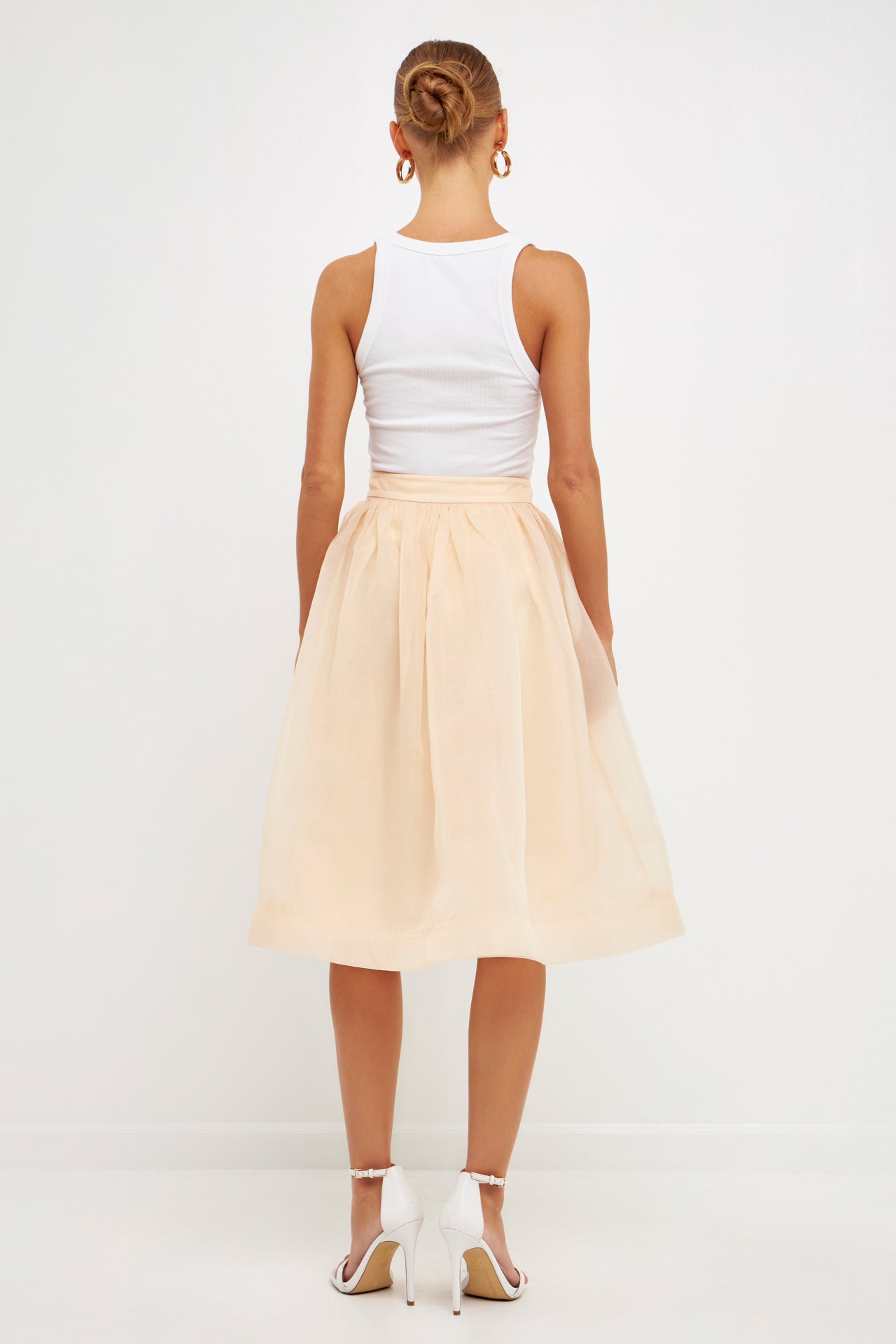 ENDLESS ROSE - Organza A Line Midi Skirt - SKIRTS available at Objectrare