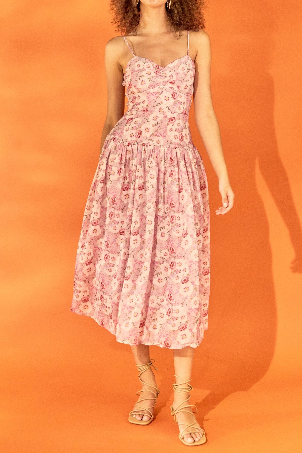 ENDLESS ROSE - Floral Drop Waist Maxi Dress - DRESSES available at Objectrare