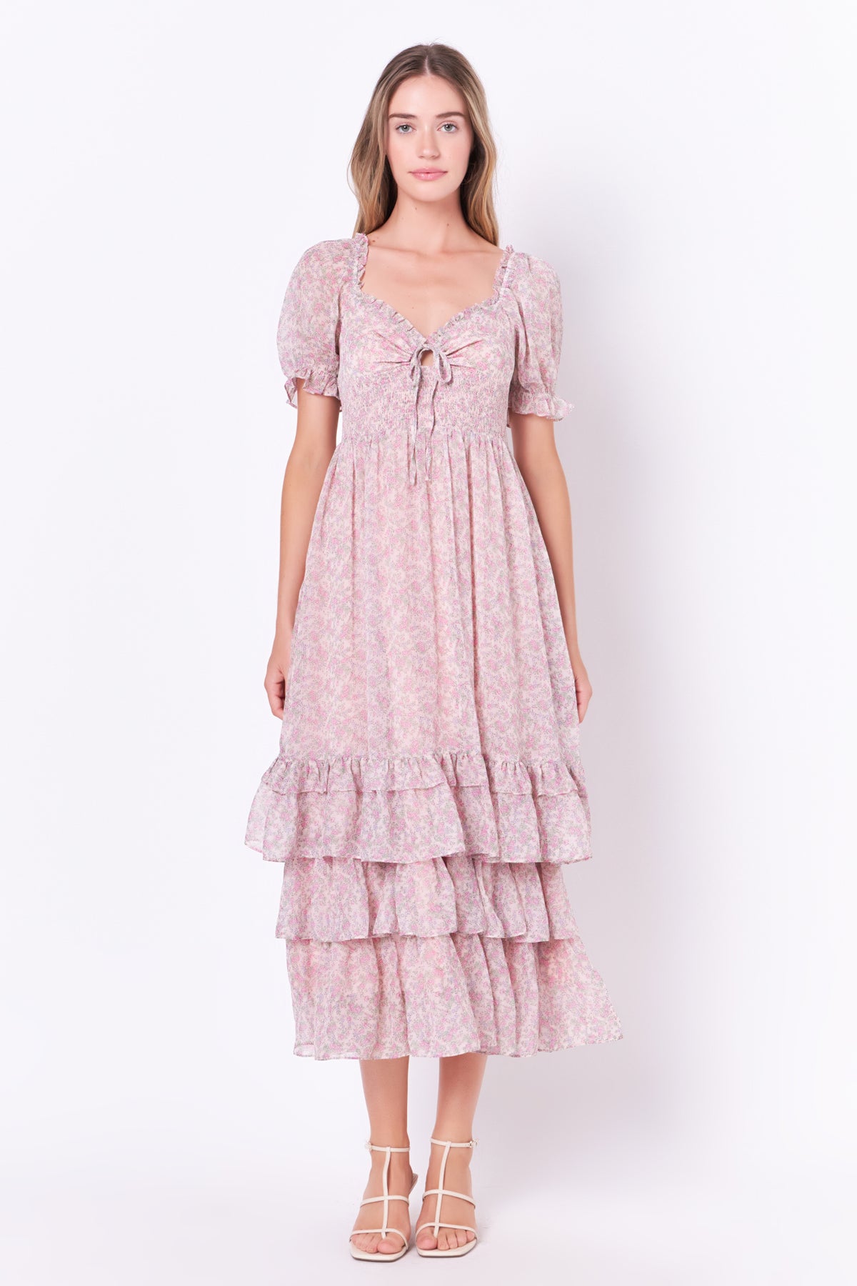 FREE THE ROSES - Ruffled Sweetheart Maxi Dress - DRESSES available at Objectrare