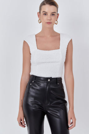 ENDLESS ROSE - Textured Tulle Top - TOPS available at Objectrare