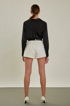 ENDLESS ROSE - Silky Button up Top - SHIRTS & BLOUSES available at Objectrare