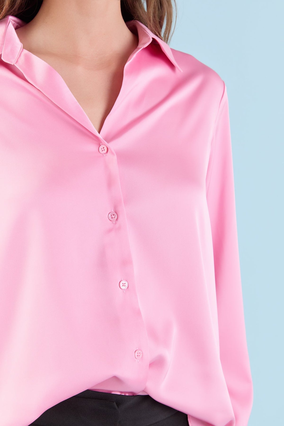 Silky Button up Top