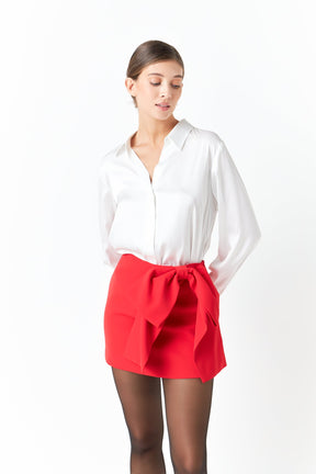 ENDLESS ROSE - Silky Button up Top - SHIRTS & BLOUSES available at Objectrare