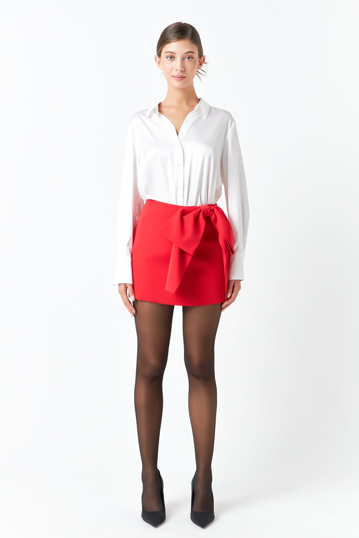 ENDLESS ROSE - Silky Button up Top - SHIRTS & BLOUSES available at Objectrare