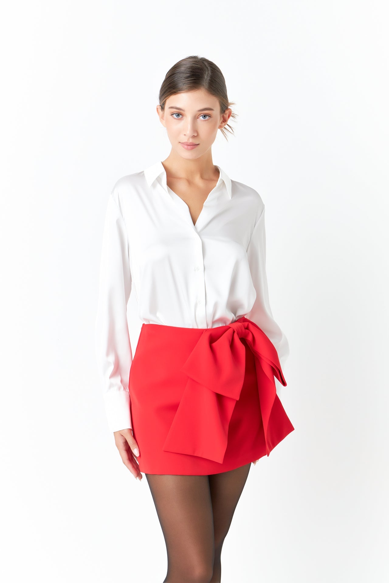 ENDLESS ROSE - Silky Button up Top - SHIRTS & BLOUSES available at Objectrare