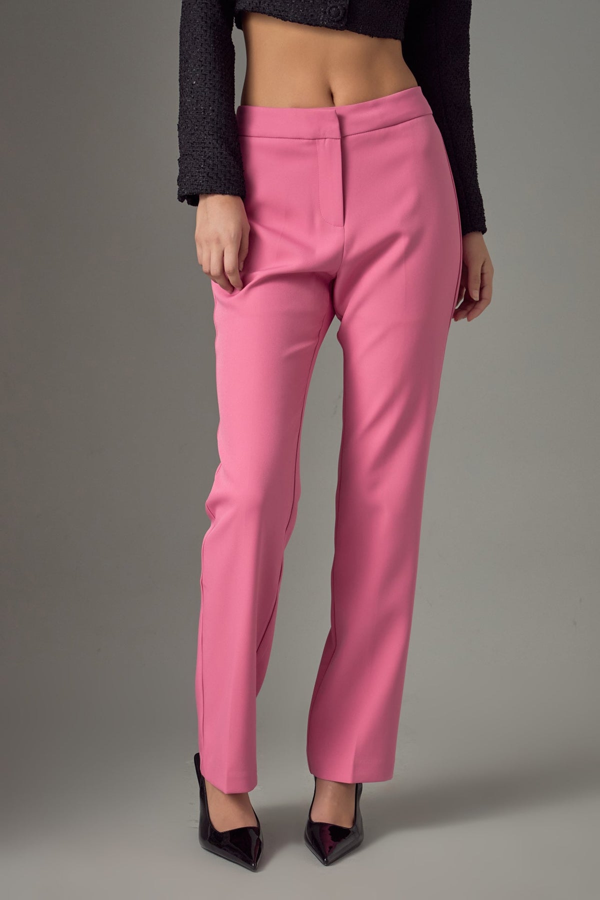 ENDLESS ROSE - Endless Rose - Full Length Low Rise Pants - PANTS available at Objectrare