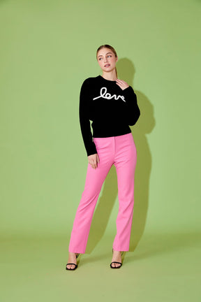 ENDLESS ROSE - Endless Rose - Full Length Low Rise Pants - PANTS available at Objectrare