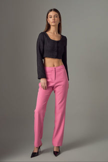 ENDLESS ROSE - Full Length Low Rise Pants - PANTS available at Objectrare