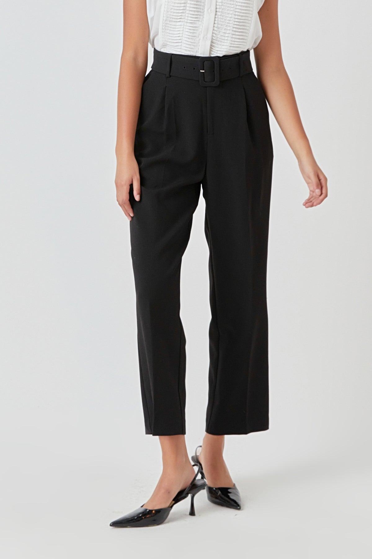 ENDLESS ROSE - High Waisted Trousers - PANTS available at Objectrare