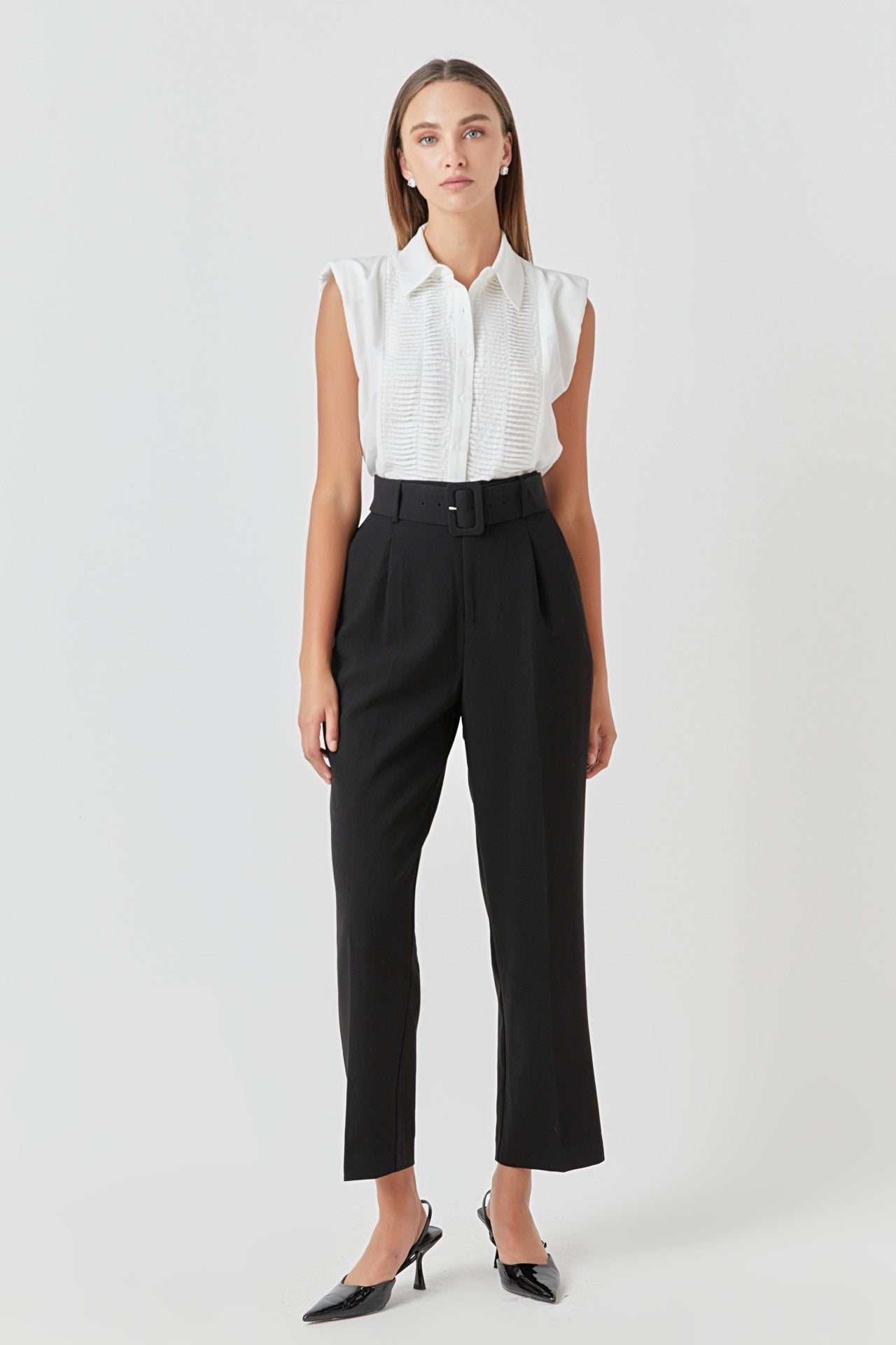 ENDLESS ROSE - High Waisted Trousers - PANTS available at Objectrare