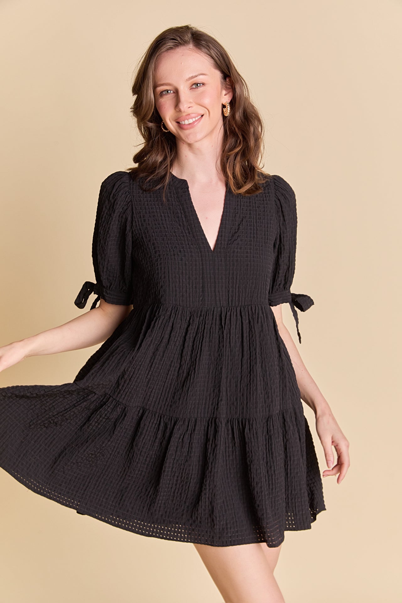 ENGLISH FACTORY - Gingham Tiered Mini Dress - DRESSES available at Objectrare