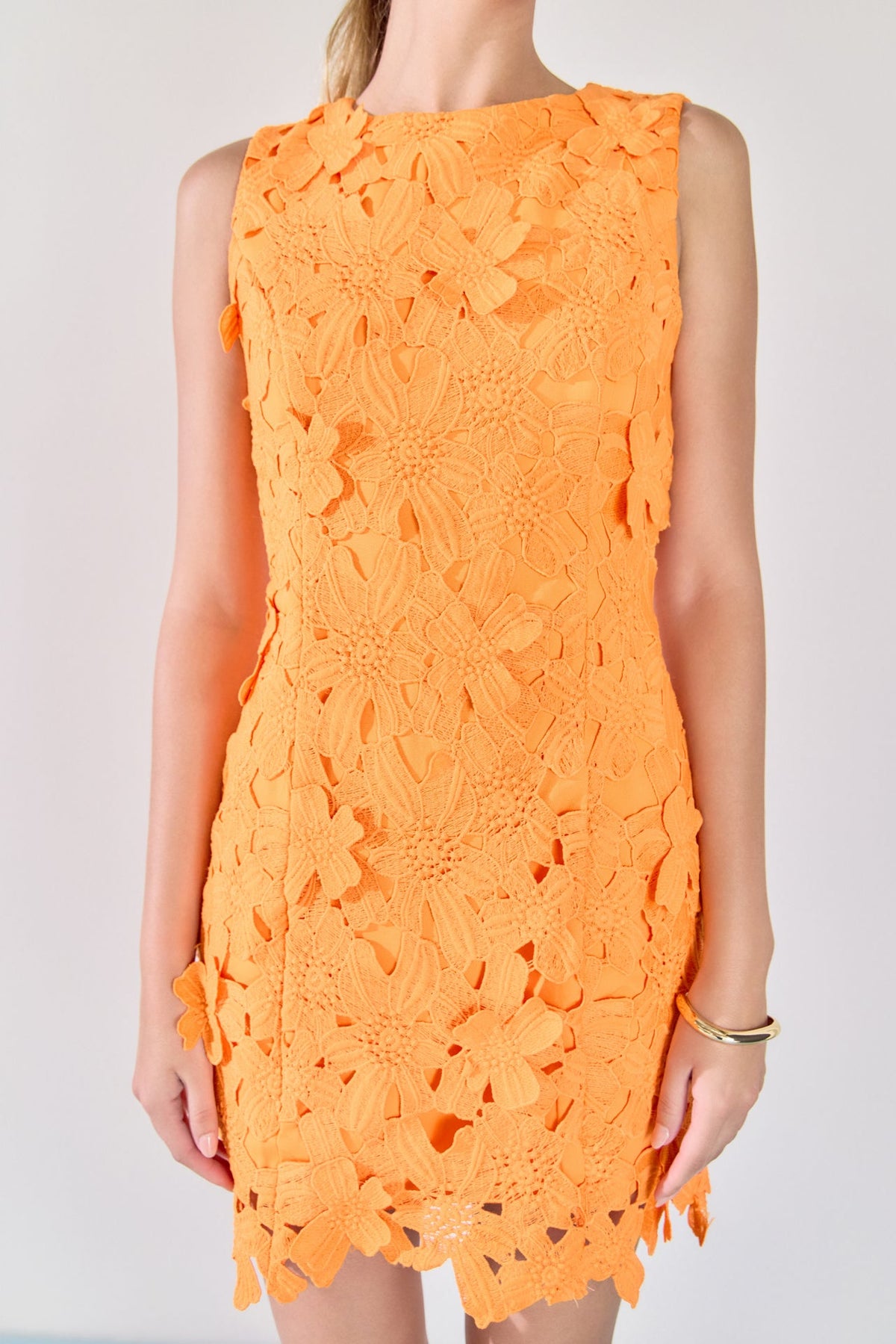 ENDLESS ROSE - Floral Embroidered Mini Dress - DRESSES available at Objectrare