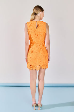 ENDLESS ROSE - Floral Embroidered Mini Dress - DRESSES available at Objectrare