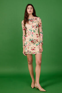 ENDLESS ROSE - Floral Embroidered Dress - DRESSES available at Objectrare