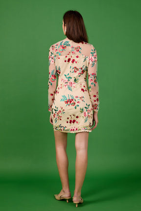 ENDLESS ROSE - Floral Embroidered Dress - DRESSES available at Objectrare